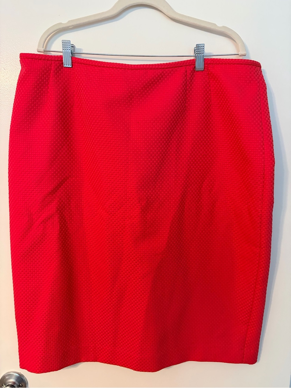 Evan-Picone Pink Textured Pencil Skirt Polyester Classic Career Workwear